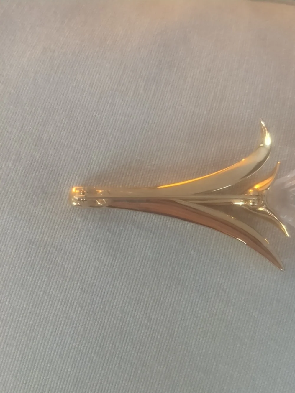 Swarovski  Gold Plated and Crystal Floral Brooch